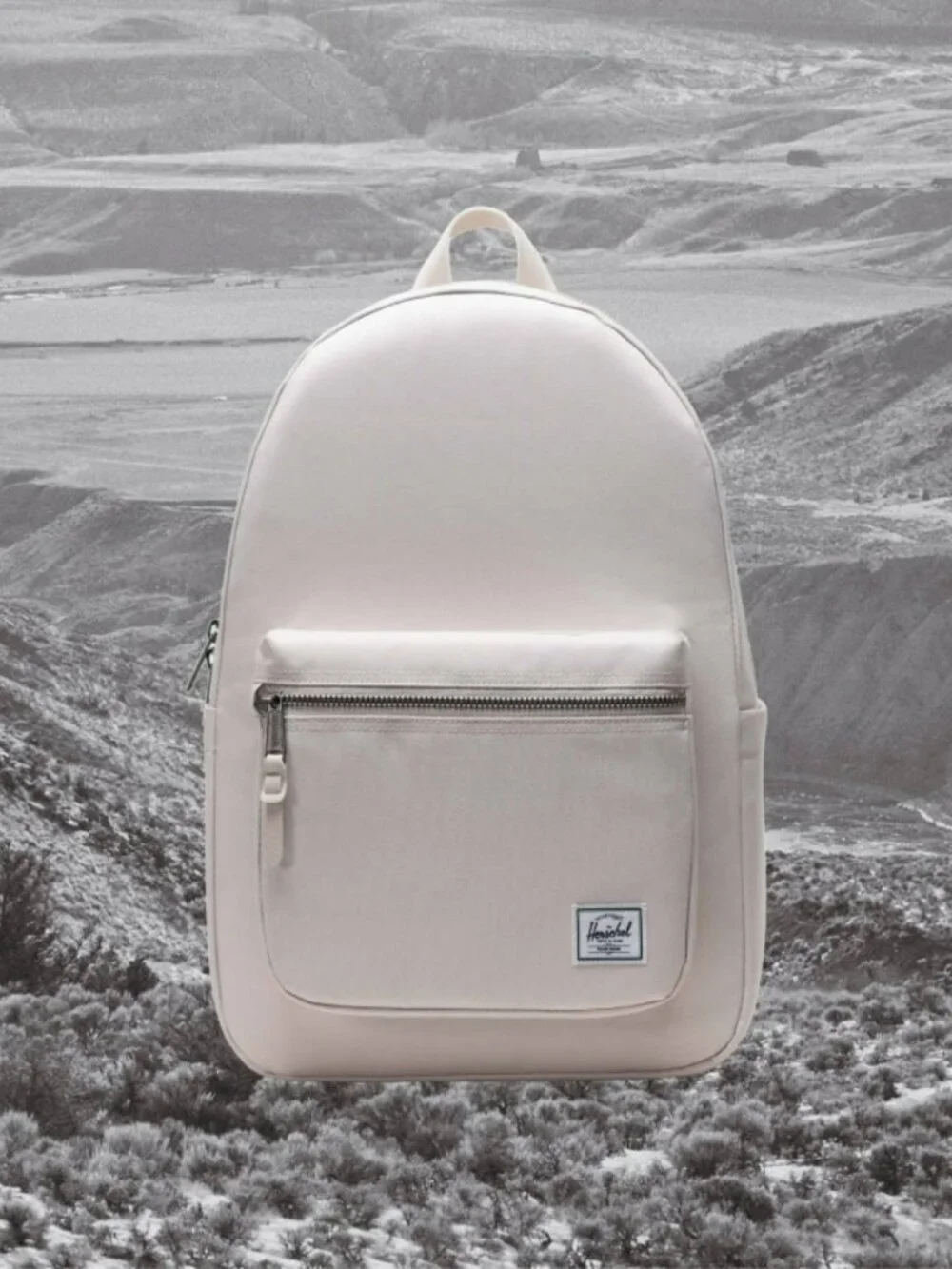 Herschel Classics Settlement Backpack 23L Moonbeam Zip Closure Adjustable Straps